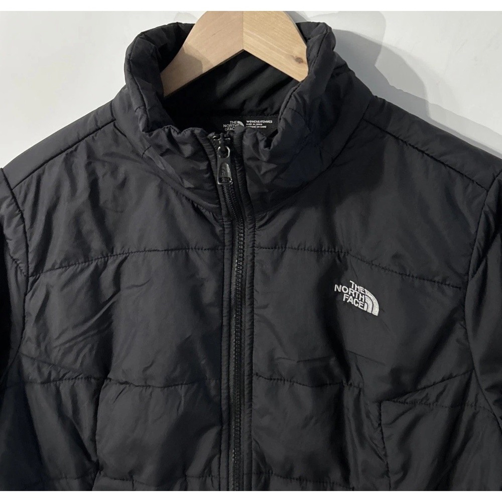 Womens The North Face Harway Quilted Jacket NFOA35BY Black Sz Large Zip Pockets - Picture 1 of 8